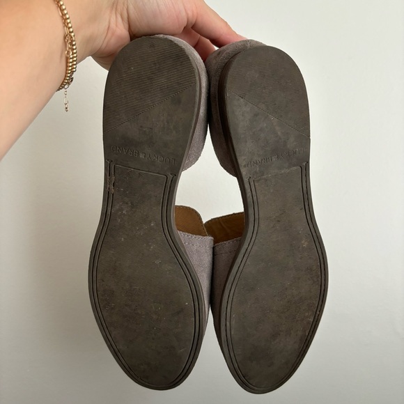LUCKY BRAND - SUEDE GREY FLATS - Picture 2 of 11